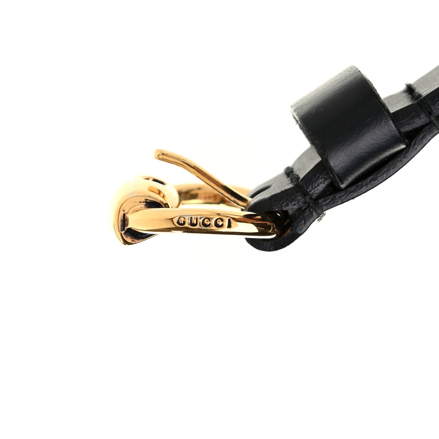 Gucci Calfskin Horsebit Buckle Belt 100 40 Black 4 of 6