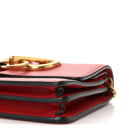 Valentino Garavani Smooth Calfskin Mini VRing Crossbody Bag Rouge Pur 9 of 9