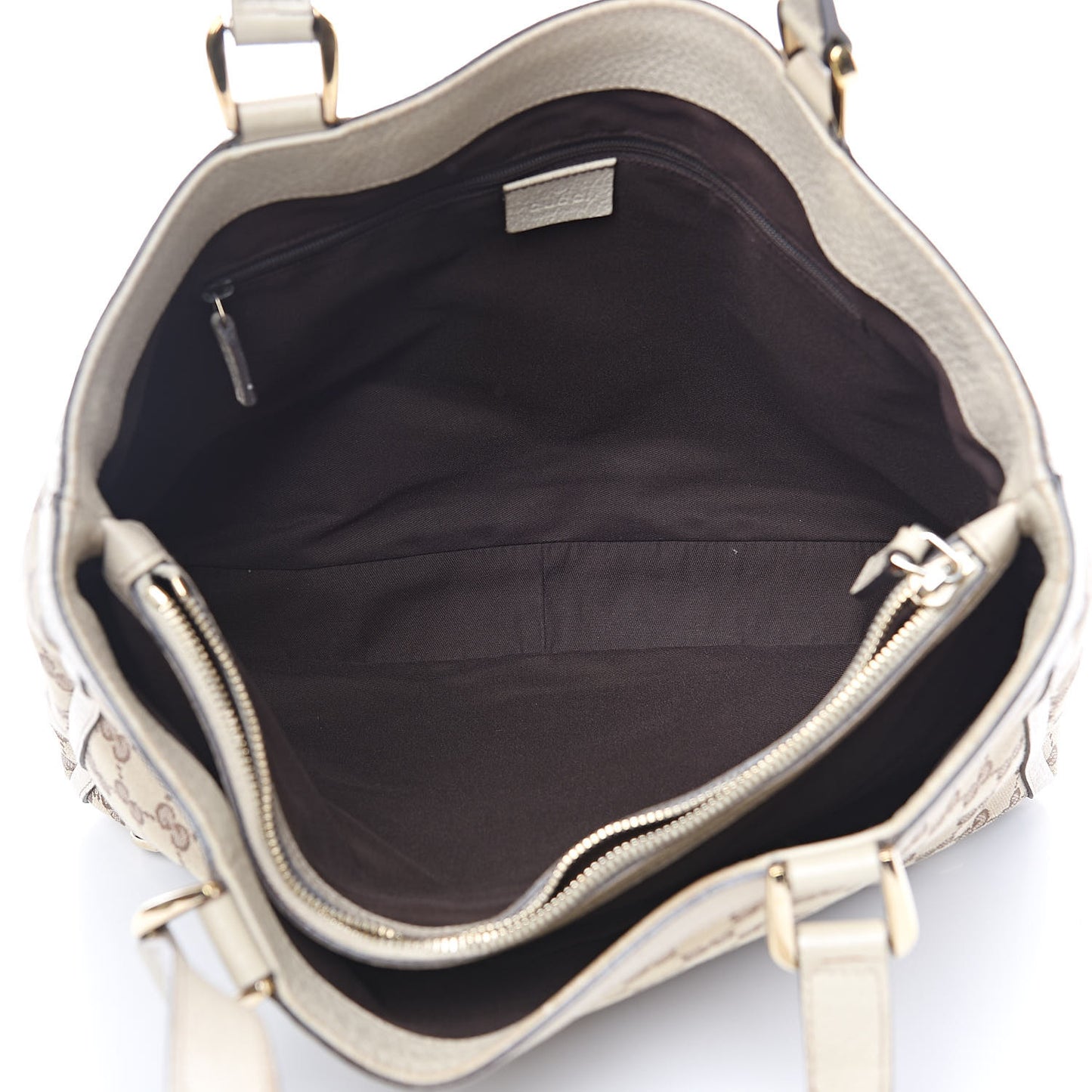 Monogram Medium Abbey Tote White