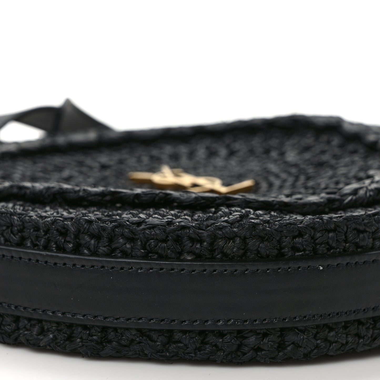 Raffia Sac Round Black