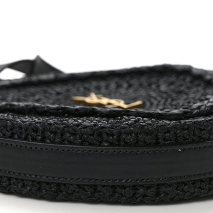 Saint Laurent Raffia Sac Round Black 7 of 8