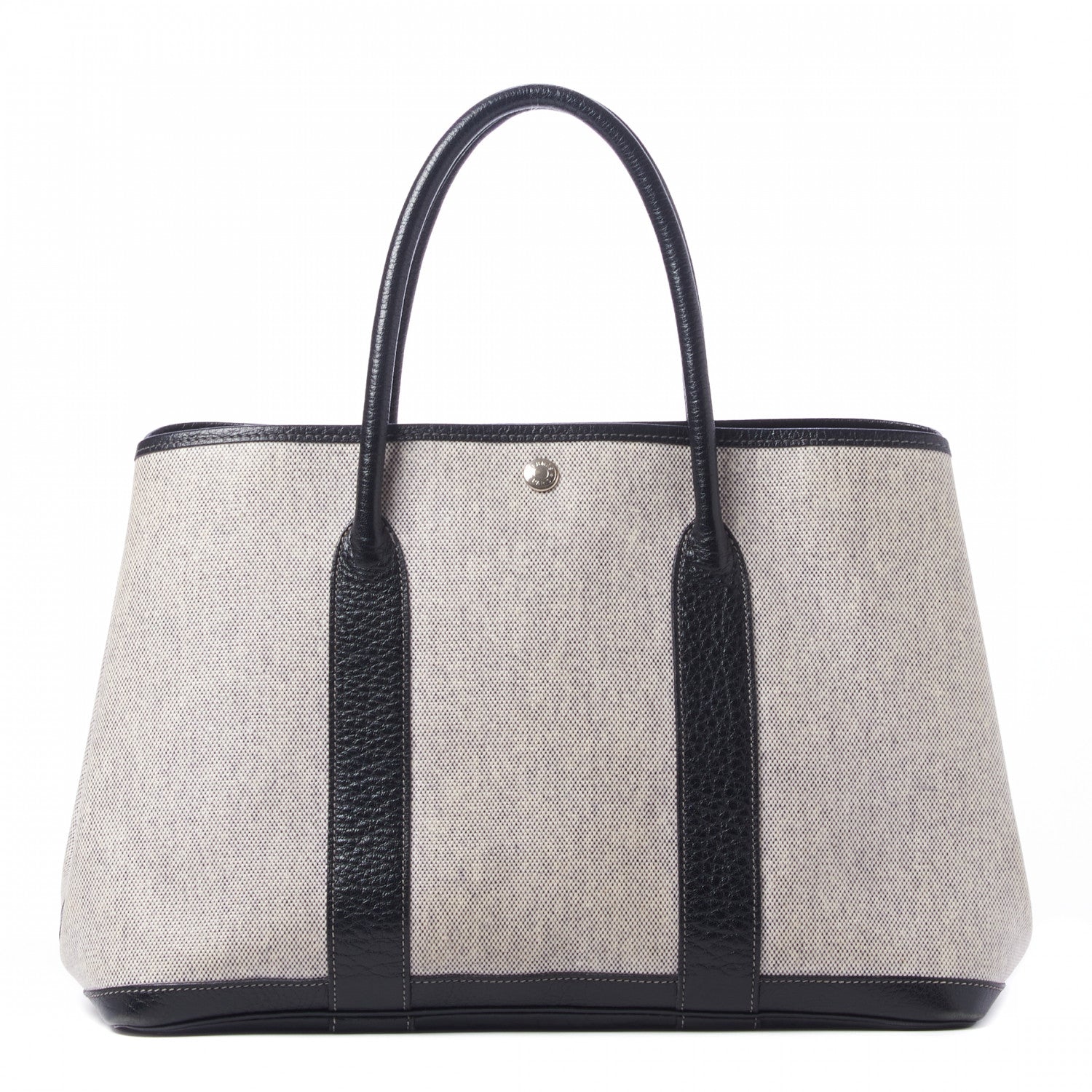 Hermes Buffle Skipper Toile Garden Party 36 MM Tote Black 1 of 8