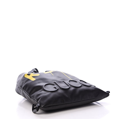 Gucci Calfskin Small GucciGhost Drawstring Backpack Black 3 of 10