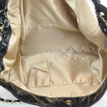 Chanel Vinyl XL Rock and Chain Flap Black 10 of 10