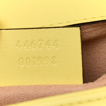 Gucci Calfskin Matelasse Mini GG Marmont Shoulder Bag Banana 7 of 9