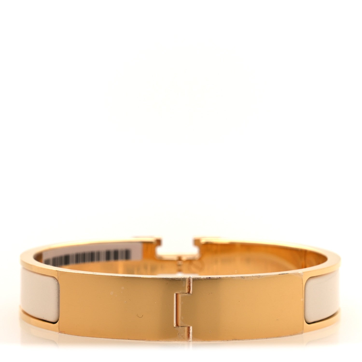 Hermes Enamel Narrow Clic Clac H Bracelet PM Creme 3 of 6