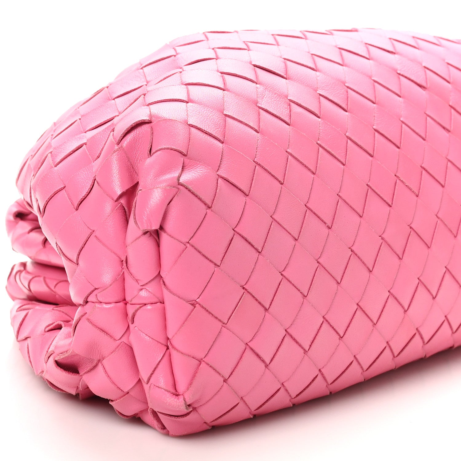 Bottega Veneta Nappa Maxi Intrecciato The Pouch Oversized Clutch Pink 9 of 10