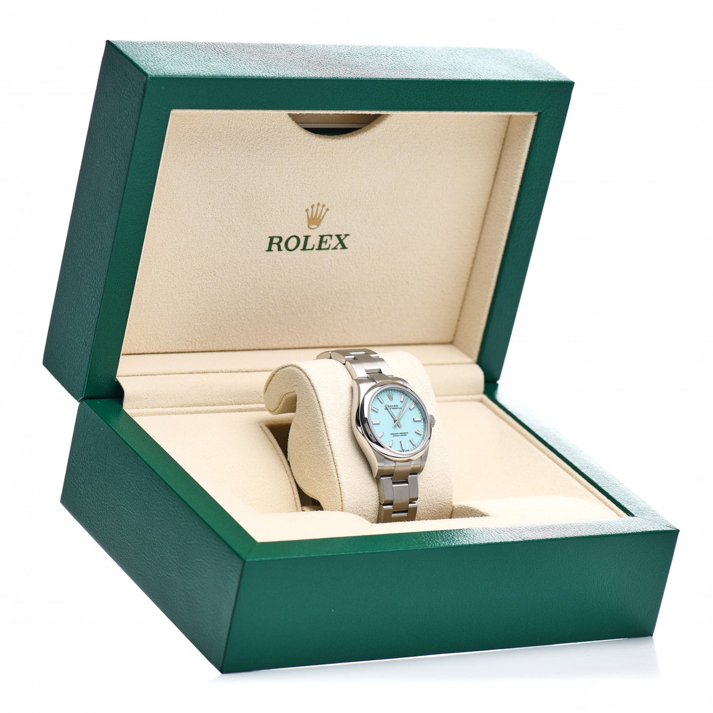 Stainless Steel 31mm Oyster Perpetual Watch Turquoise 277200