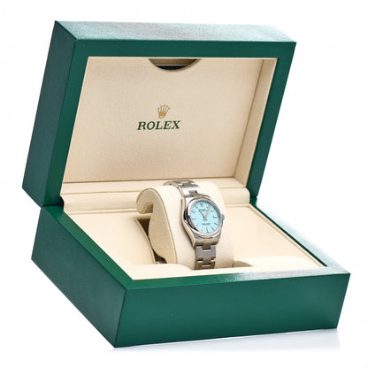 Rolex Stainless Steel 31mm Oyster Perpetual Watch Turquoise 277200 5 of 5