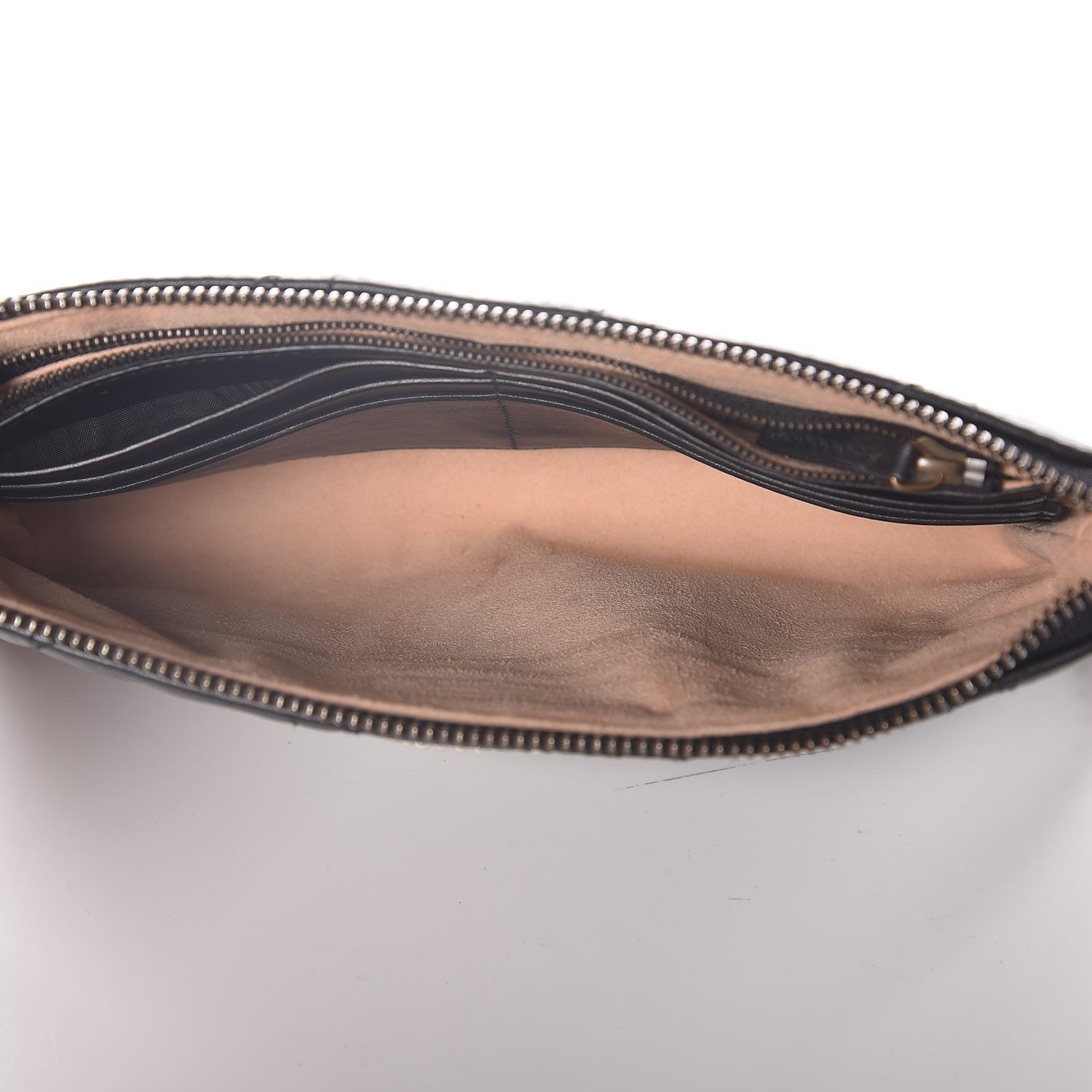 Gucci Calfskin Matelasse Mini Pearly GG Marmont Chain Bag Black 5 of 9