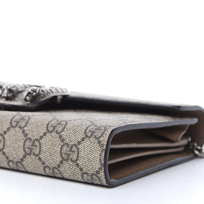 Gucci GG Supreme Monogram Mini Dionysus Chain Wallet Beige Taupe 9 of 11