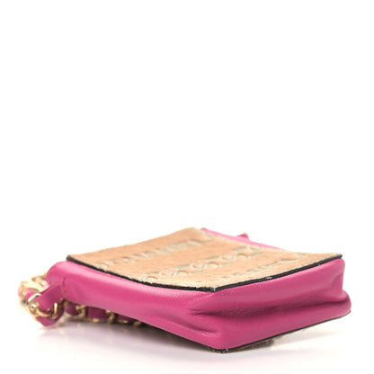 Chanel Lambskin Pony Hair Cigarette Case Pink 4 of 10