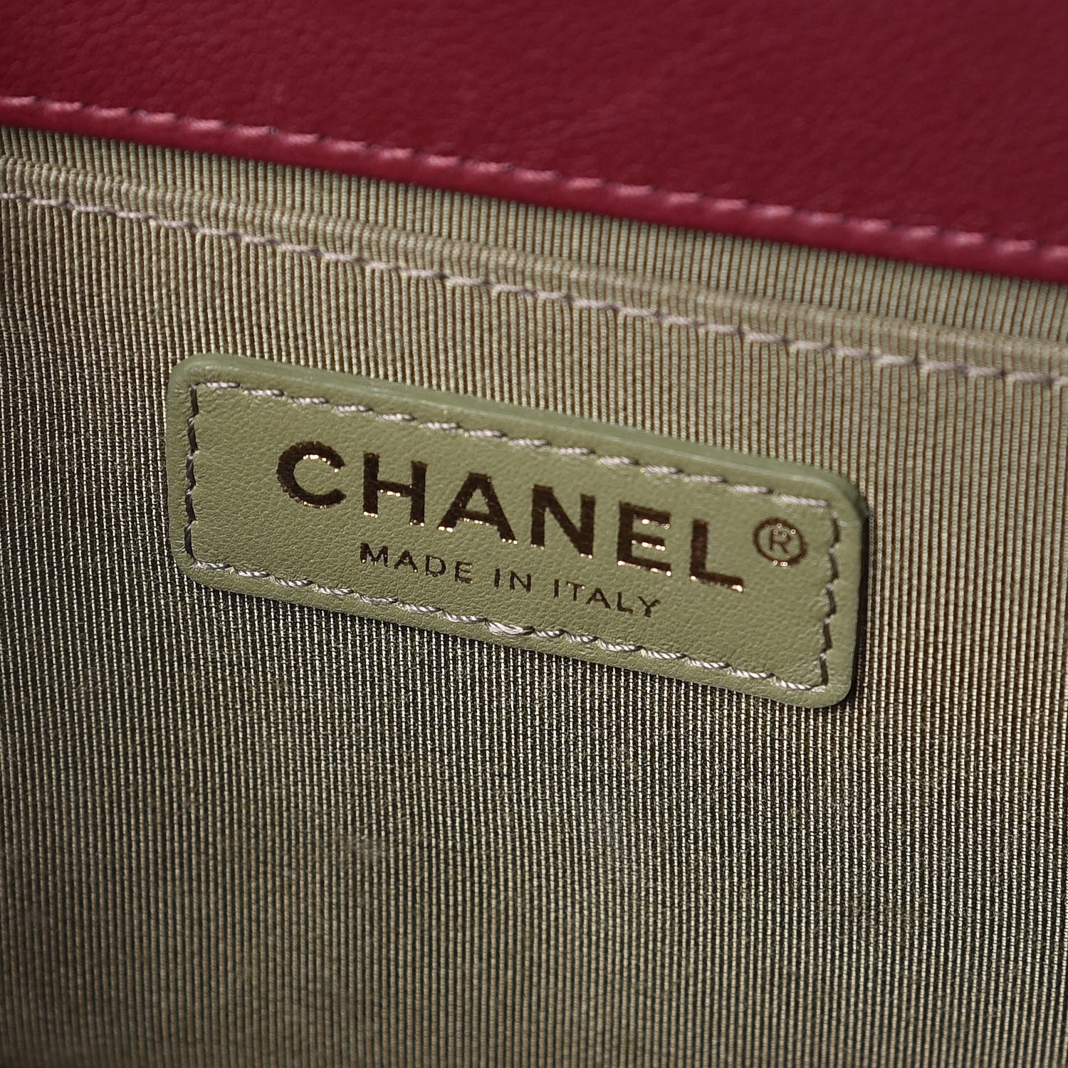 Chanel Calfskin Quilted Medium Boy Flap Burgundy 6 of 13
