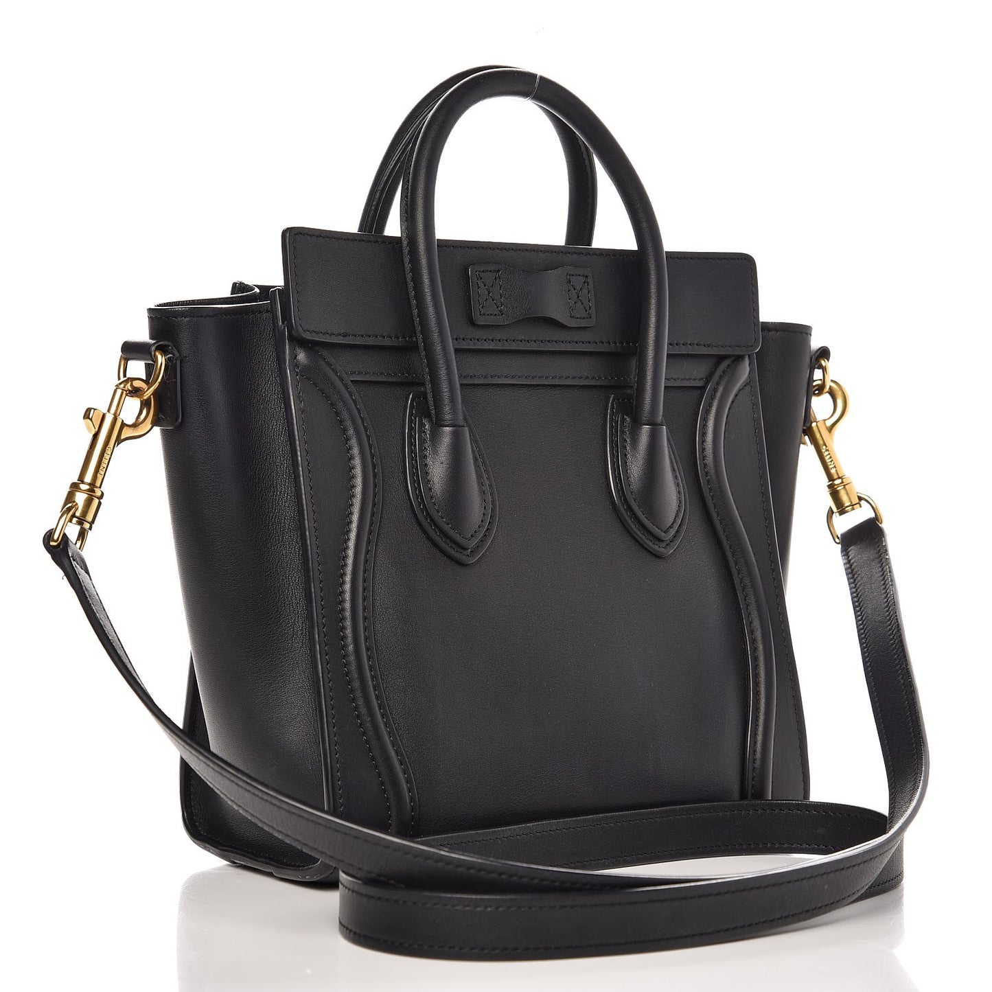 Smooth Calfskin Nano Luggage Black