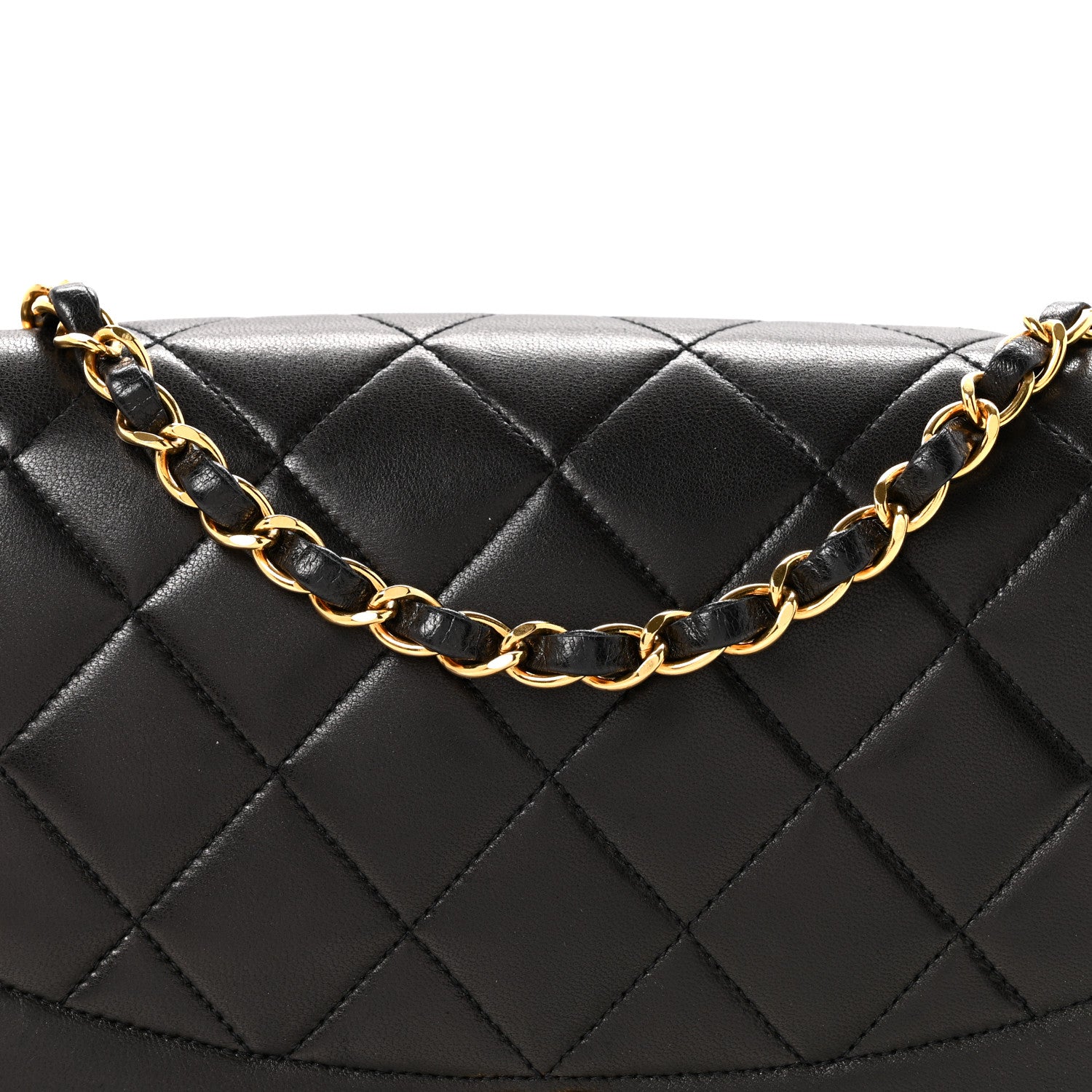 Chanel Lambskin Quilted Medium Single Flap Black 9 of 16