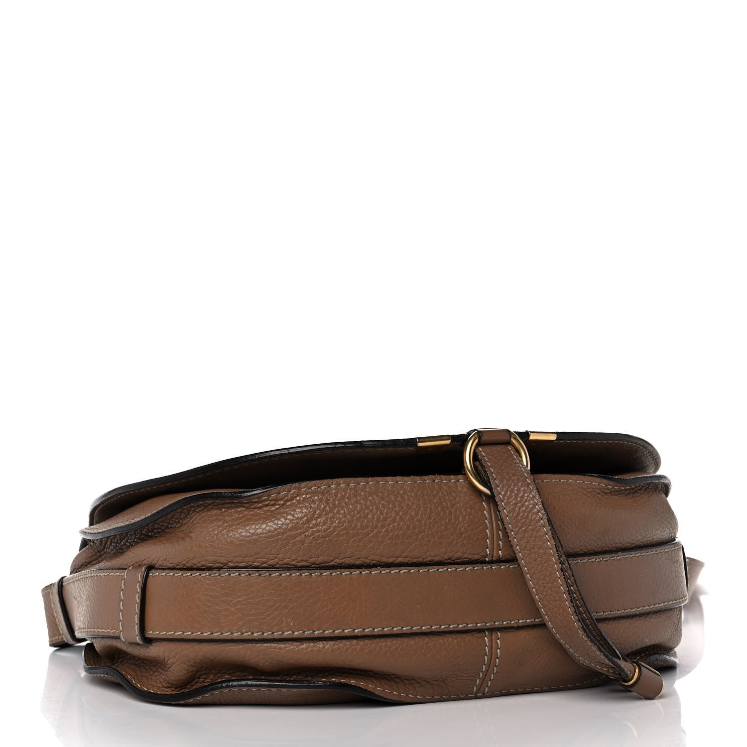 Chloe Calfskin Medium Marcie Round Crossbody Bag Nut 4 of 10