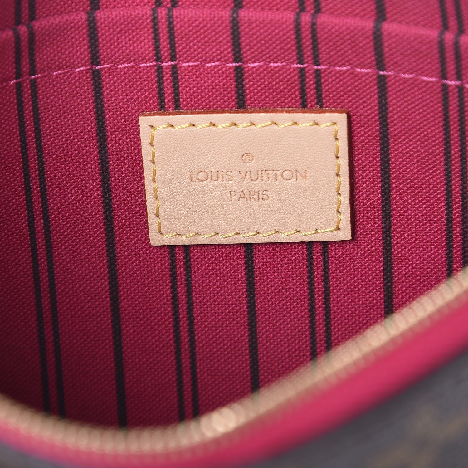 Louis Vuitton Monogram Neverfull MM GM Pochette Pivoine 6 of 9