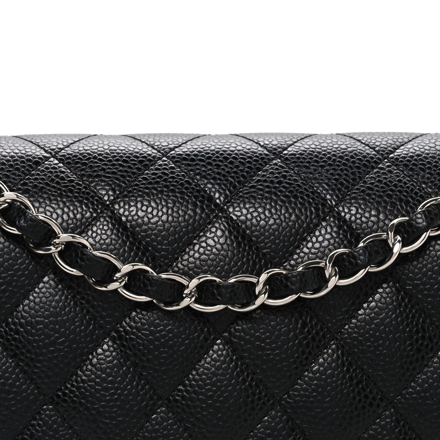 Chanel Caviar Quilted Medium Double Flap Black 8 of 10