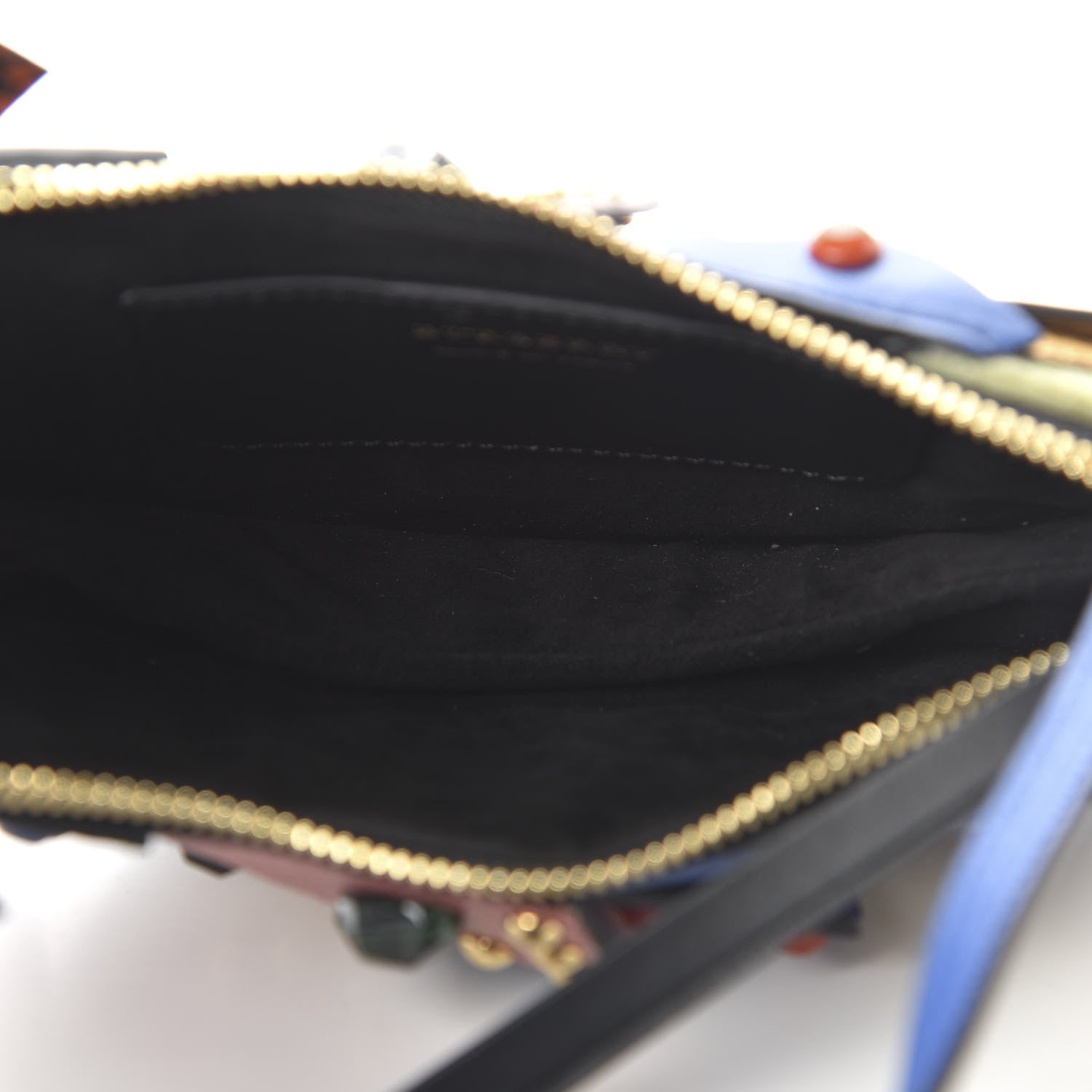 Burberry Snakeskin The Falcon Crossbody Bag Teal 5 of 9