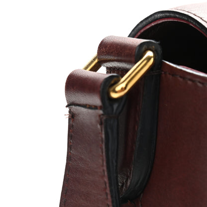 Celine Natural Calfskin Medium Trotteur Burgundy 12 of 13
