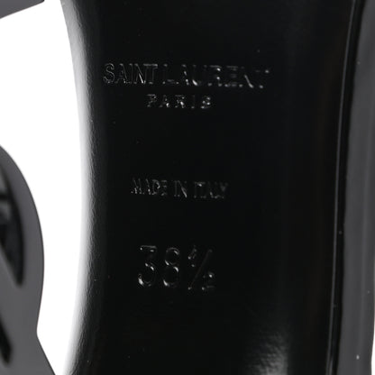 Saint Laurent Patent Calfskin Opyum 110 Sandals 38.5 Black 6 of 8