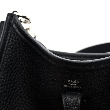 Hermes Taurillon Clemence Evelyne TPM Black 6 of 11