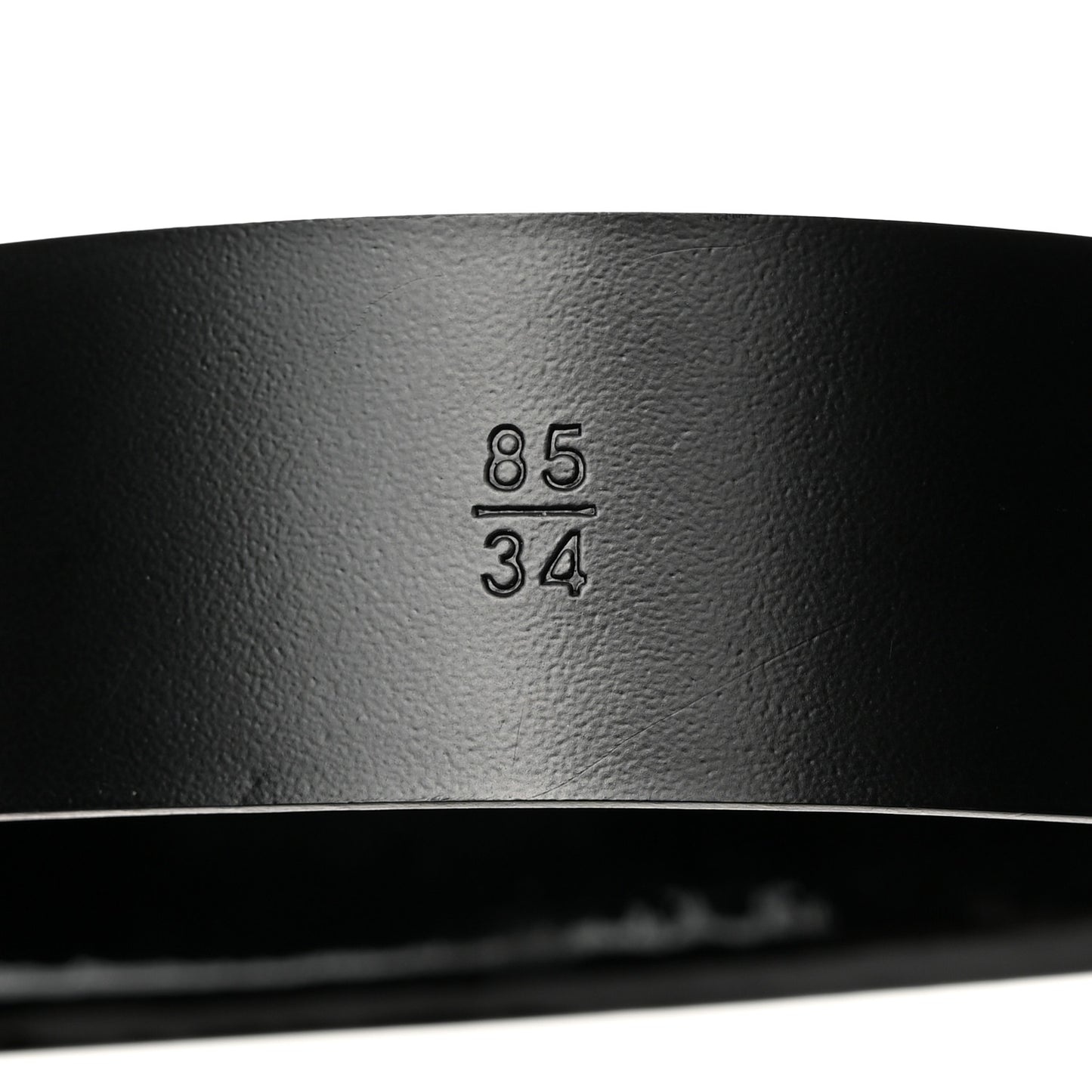 Patent Crystal Embellished Plexiglass CC Boy Belt 85 34 Black