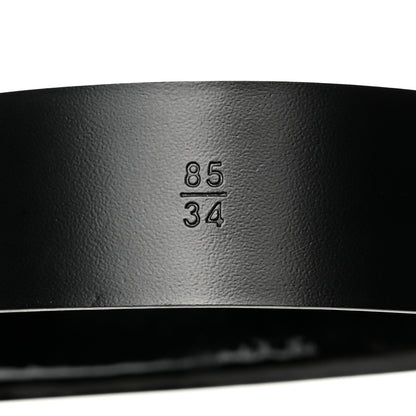 Chanel Patent Crystal Embellished Plexiglass CC Boy Belt 85 34 Black 4 of 8
