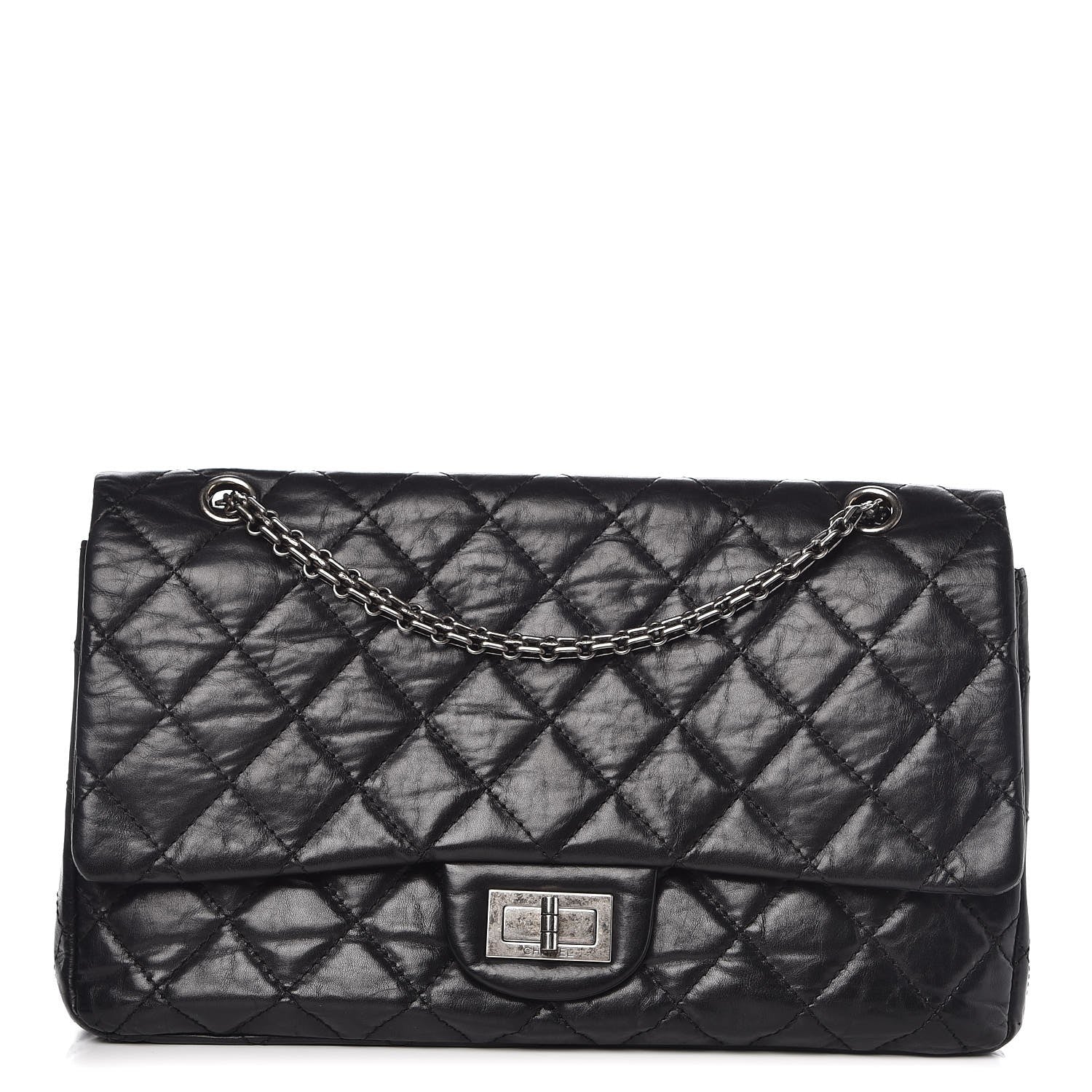 Chanel Aged Calfskin Quilted 2.55 Reissue 227 Flap Black 1 of 10