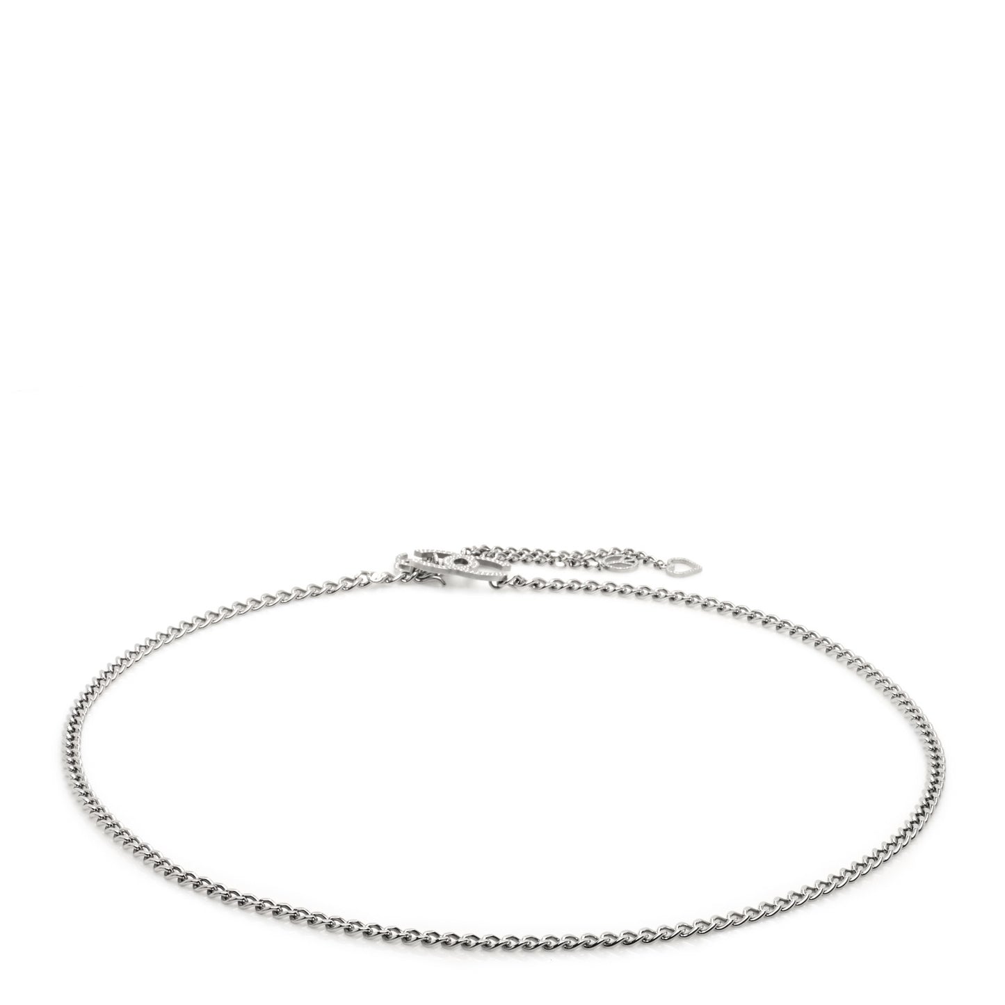 Crystal CC Chain Belt 90 Silver