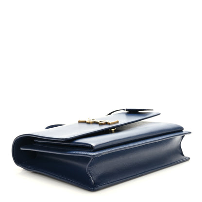 Saint Laurent Calfskin Medium Monogram Sunset Blue Charron 4 of 8
