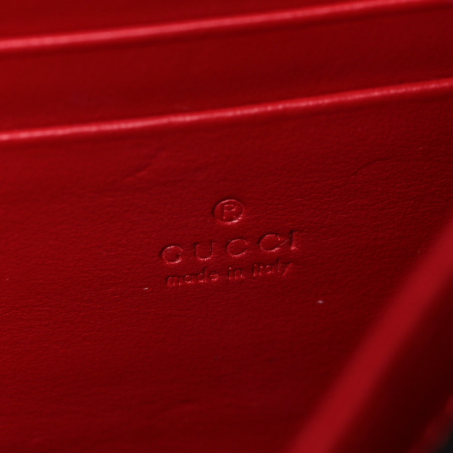 Gucci Calfskin Matelasse GG Marmont Chain Wallet Hibiscus Red 6 of 7