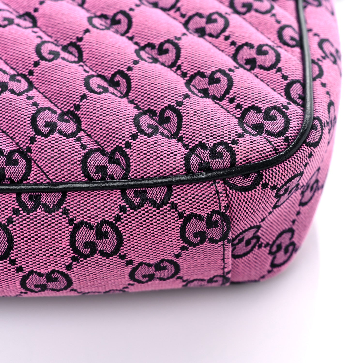 Gucci Monogram Multicolor Matelasse Diagonal Floral Embroidered Small GG Marmont Shoulder Bag Pink Blue Ivory Green Lilac 12 of 17