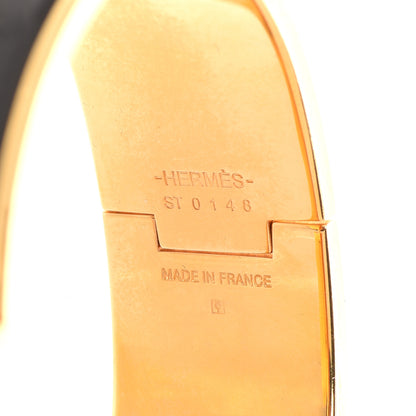 Hermes Enamel Wide Clic Clac H Bracelet GM Black 5 of 6