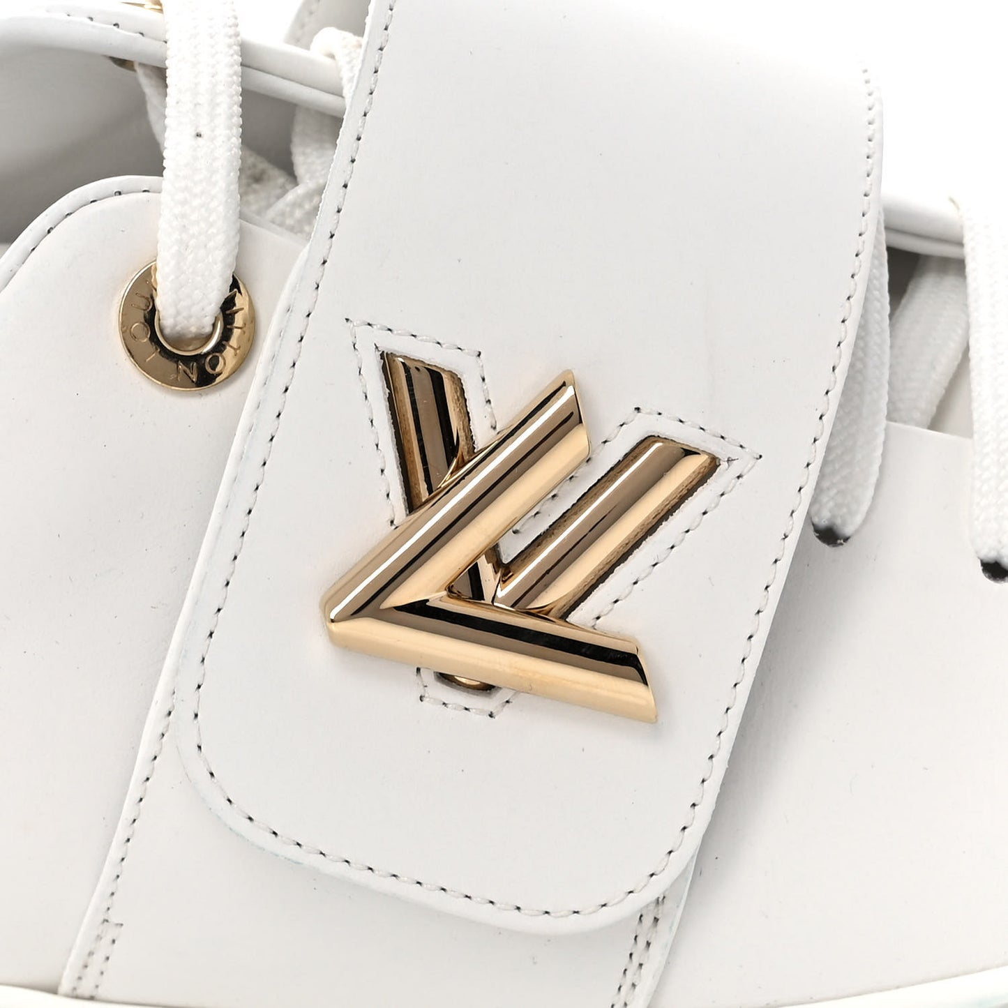 Calfskin Front Row Sneaker 38 White
