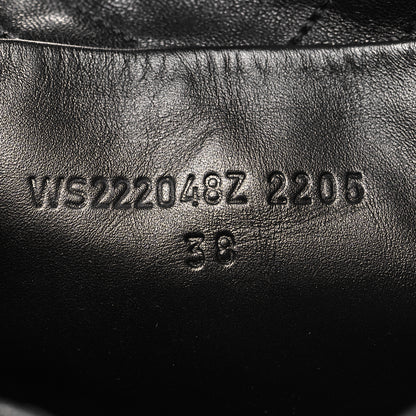 Hermes Goatskin Quilted Fuji Boots 38 Black 6 of 8
