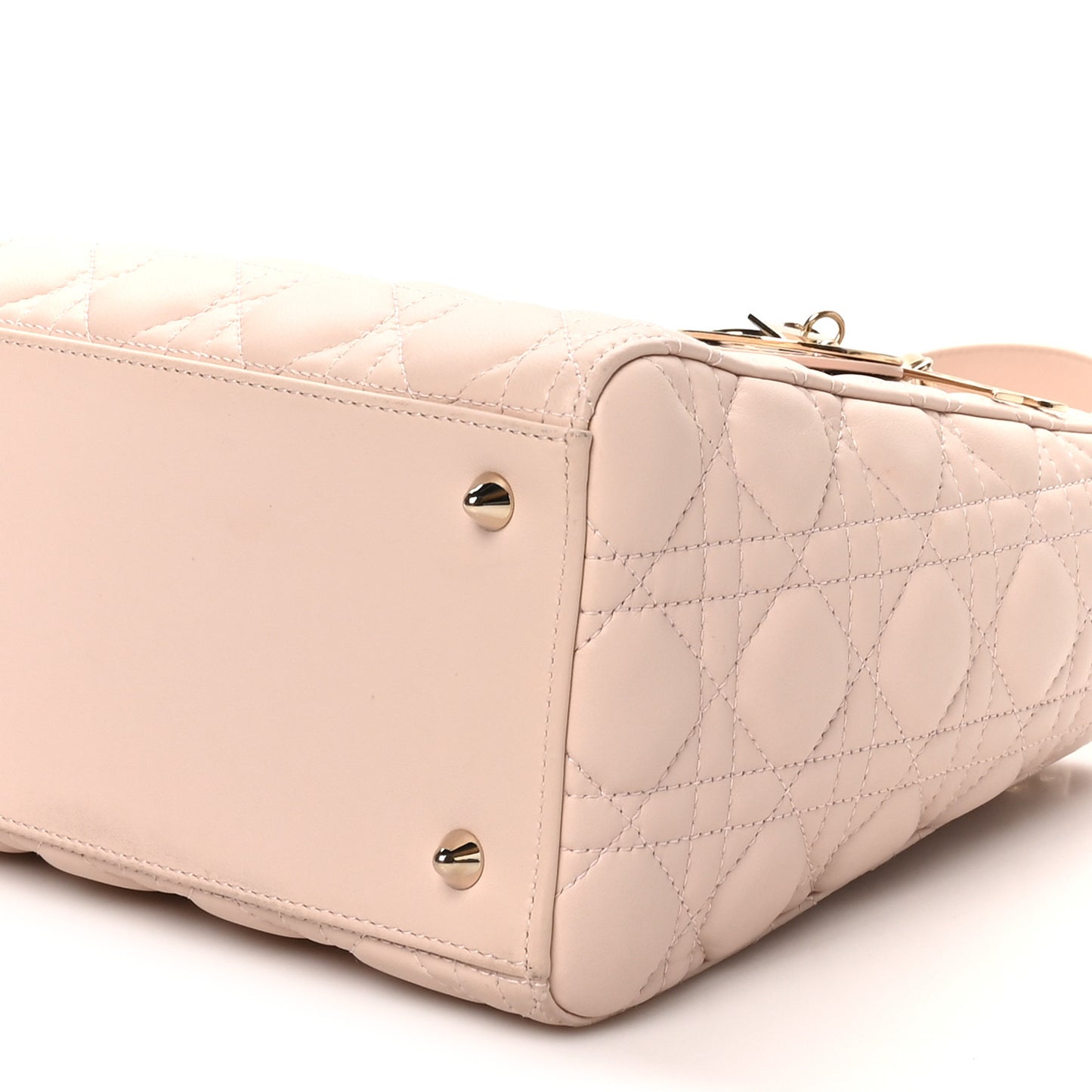 Lambskin Cannage Medium Lady Dior Light Pink