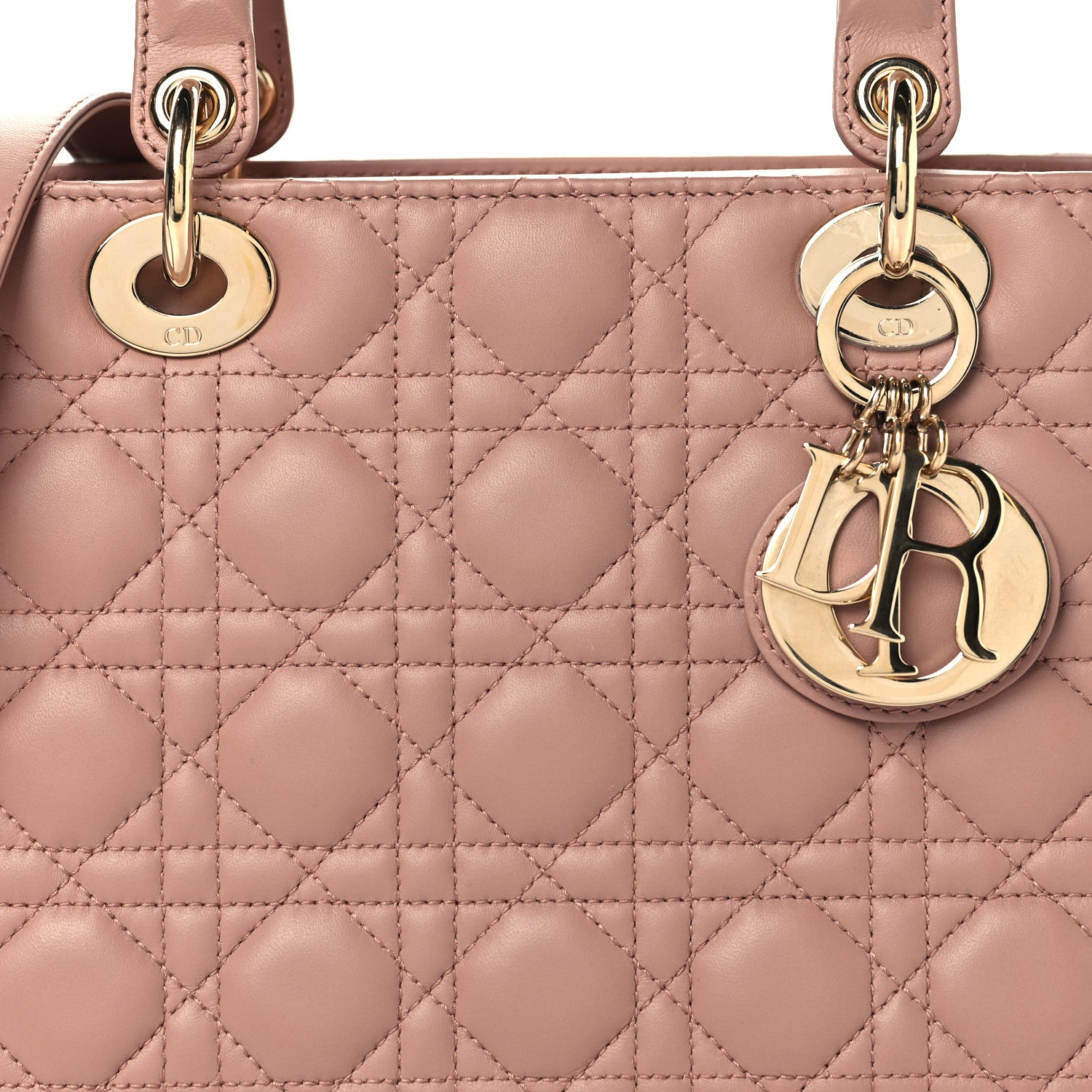 Christian Dior Lambskin Cannage Medium Lady Dior Fard 8 of 13