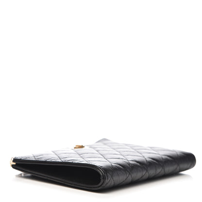 Chanel Aged Calfskin Quilted Small 2.55 Reissue Pouch With Handle Black 4 of 7