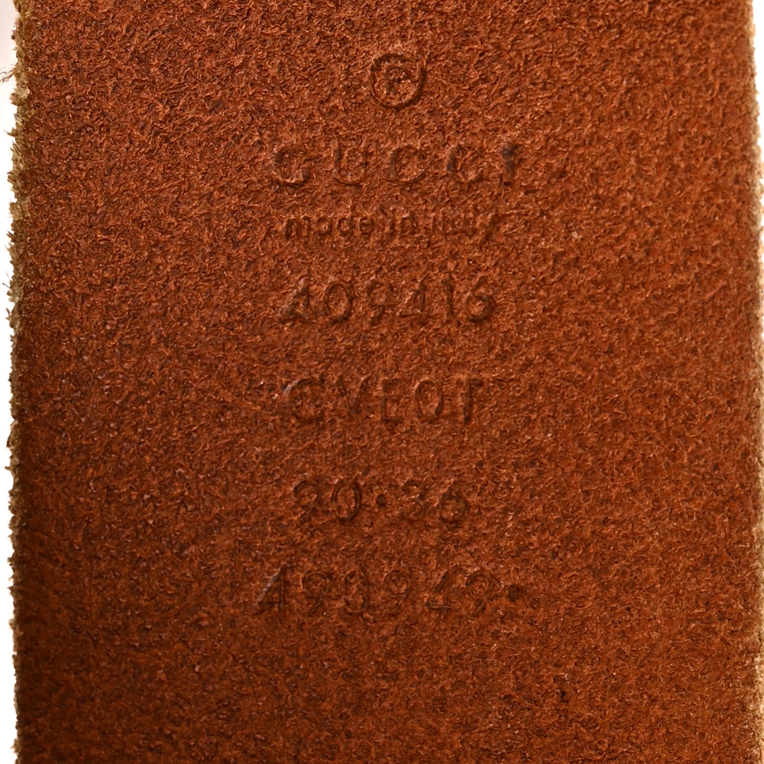 Gucci Faded Calfskin Double G 40mm Belt 90 36 Cuir 5 of 6