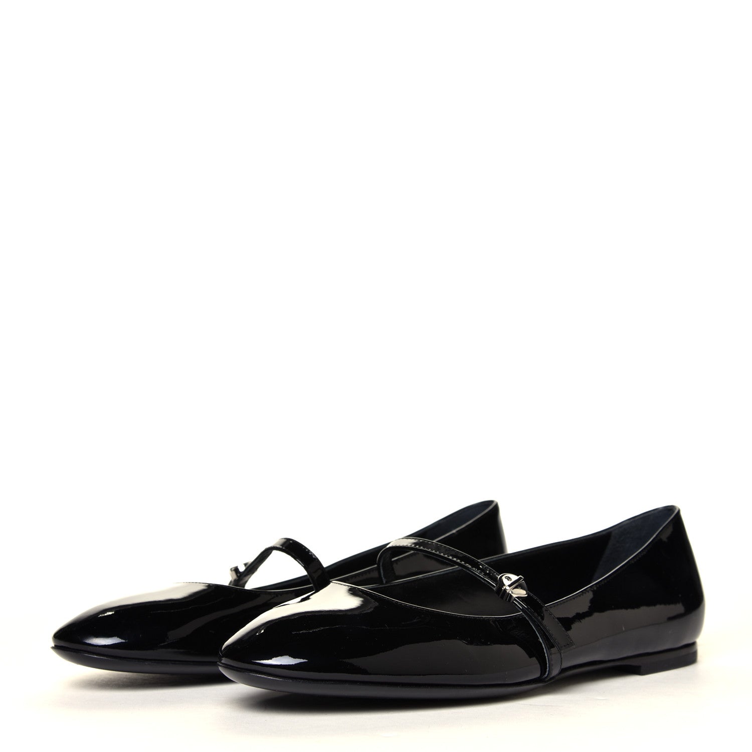 Louis Vuitton Patent Uniformes Ballet Flats 37 Black 2 of 6