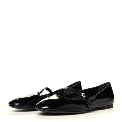 Louis Vuitton Patent Uniformes Ballet Flats 37 Black 2 of 6