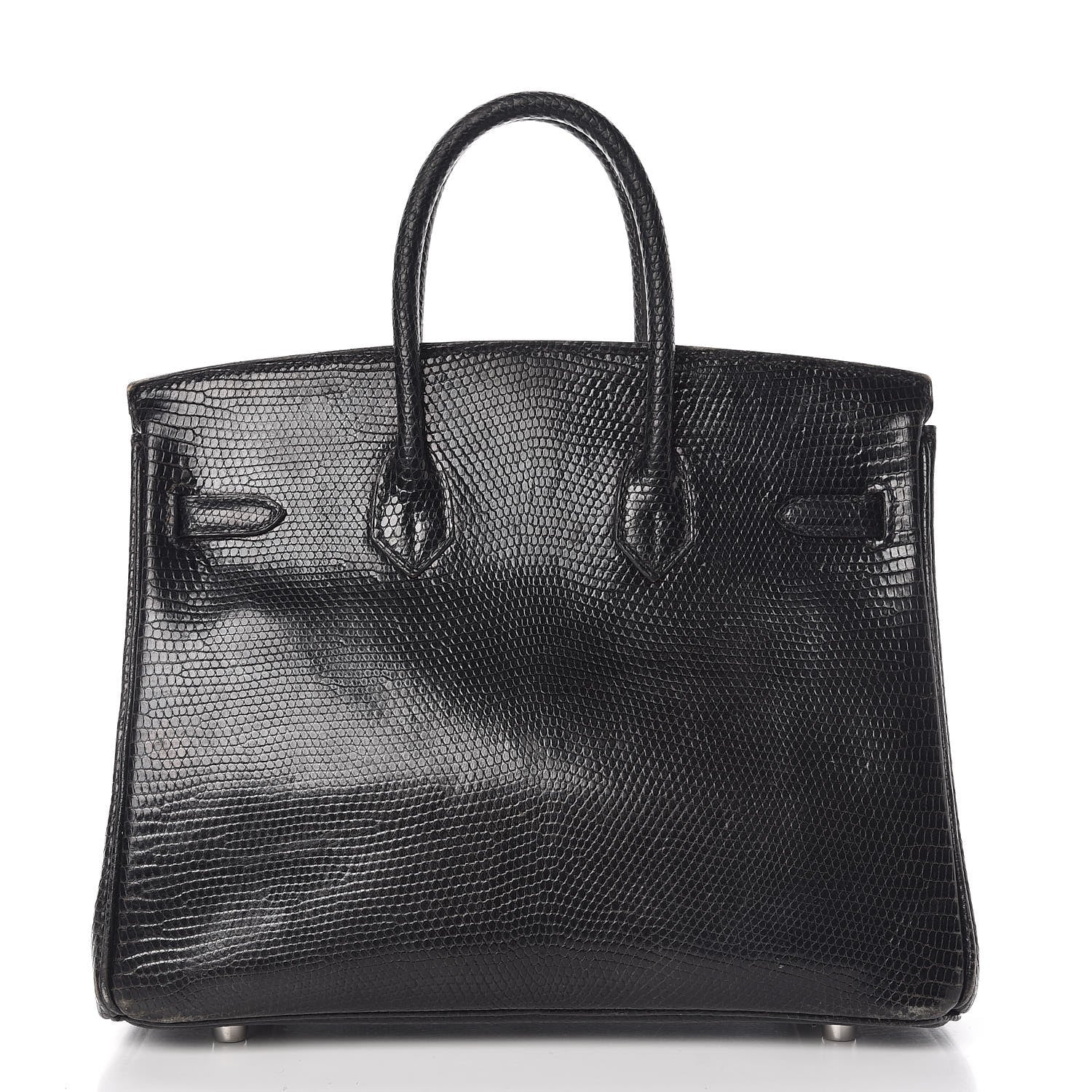 Hermes Lizard Birkin 25 Black 4 of 50