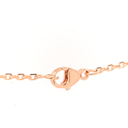 Hermes Lacquered Rose Gold Mini Pop H Pendant Necklace Black 4 of 5