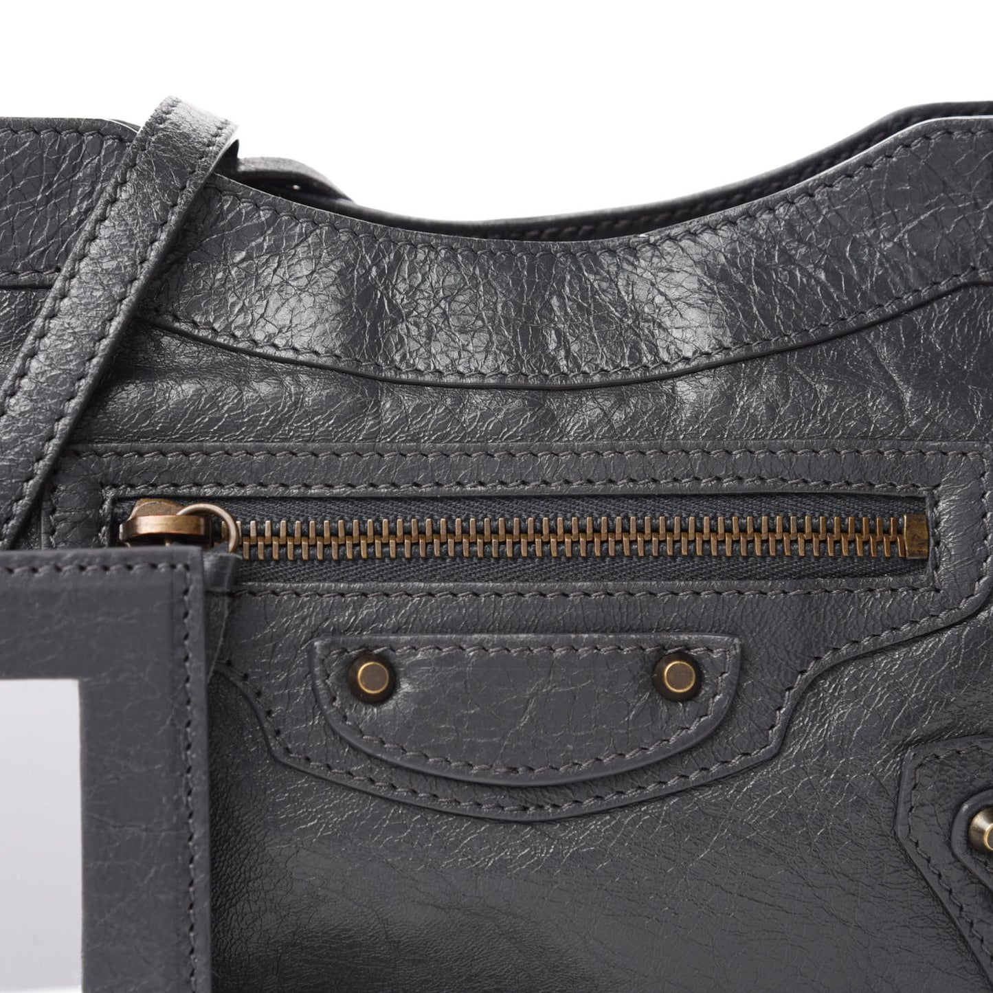 Agneau Classic Hardware Hip Gris Fossile