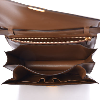 Celine Box Calfskin Medium Classic Box Flap Bag Camel 9 of 17