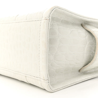 Marc Jacobs Croc Embossed Medium The Tote Bag White 10 of 13