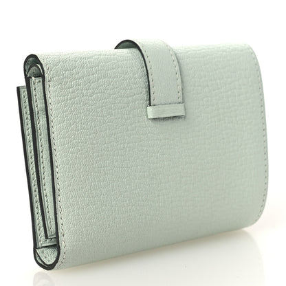 Hermes Chevre Mysore Tri-Fold Compact Bearn Wallet Vert Peppermint 3 of 9