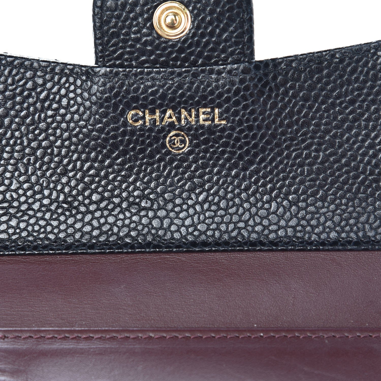 Chanel Caviar Quilted Compact Flap Wallet Black 6 of 10