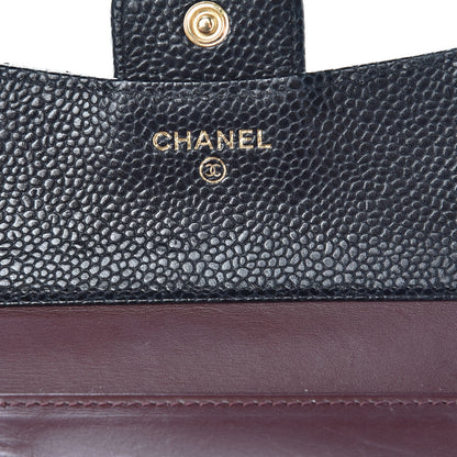 Chanel Caviar Quilted Compact Flap Wallet Black 6 of 10